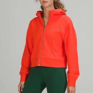 NWOT LULULEMON SOLAR ORANGE CROPPED ZIP-UP JACKET